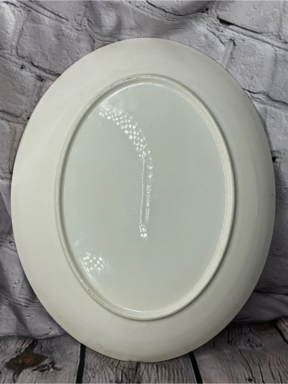 Vtg Midcentury MCM Taylor Smith Concord Grape Leaves Large Oval Serving Platter